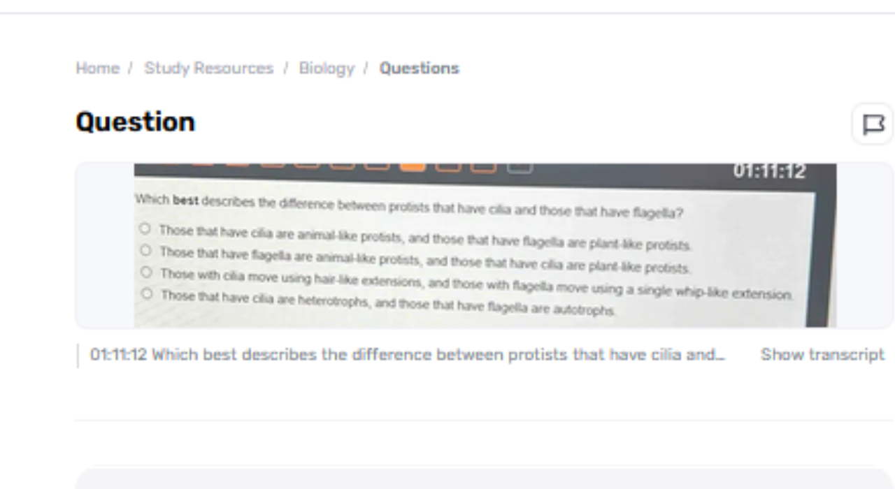 Which Best Depicts The Capability Between Protists That Have Cilia And Those That Have Flagella?